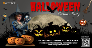 Sort Halloween Costume Party Facebook Ad Template