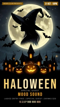 Halloween Party Instagram Ad template