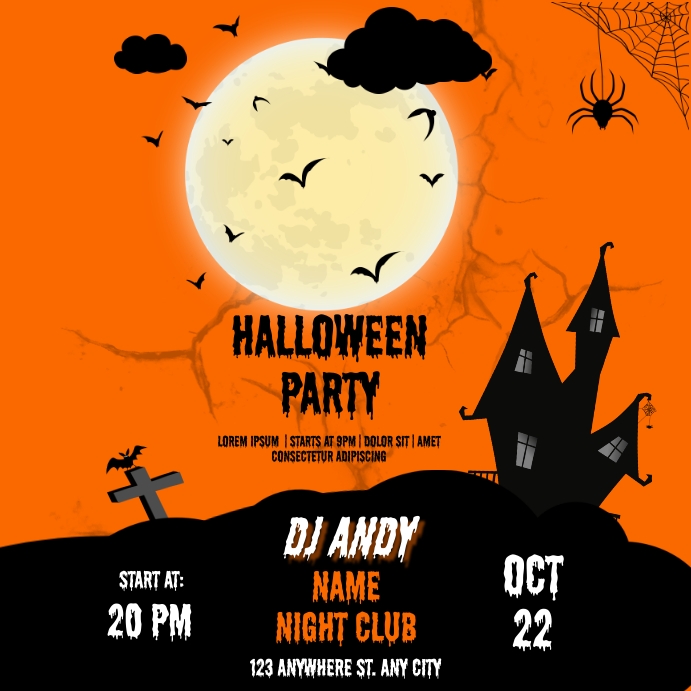 Halloween Party Instagram Template PosterMyWall