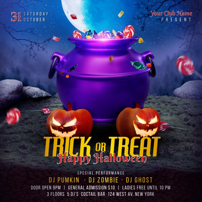 Halloween Party Instagram Template PosterMyWall