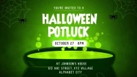 Halloween Party Invitation Facebook Cover Video (16:9) template