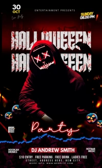 Halloween Party Invitations US Legal template