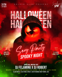 Halloween Party Invitations Instagram Portrait template
