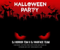 Halloween Party Large rectangle Rectángulo Grande template