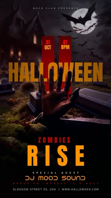 Halloween Party Night História do Instagram template