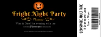 Halloween Party Night Ticket Design Facebook Cover Photo template