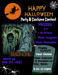 costume contest flyer template