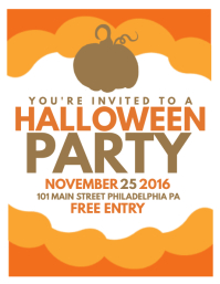 blank halloween flyer templates