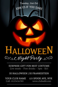 Pas Meer Dan 9 390 Sjablonen Voor Halloween In Folder Formaat Aan Postermywall