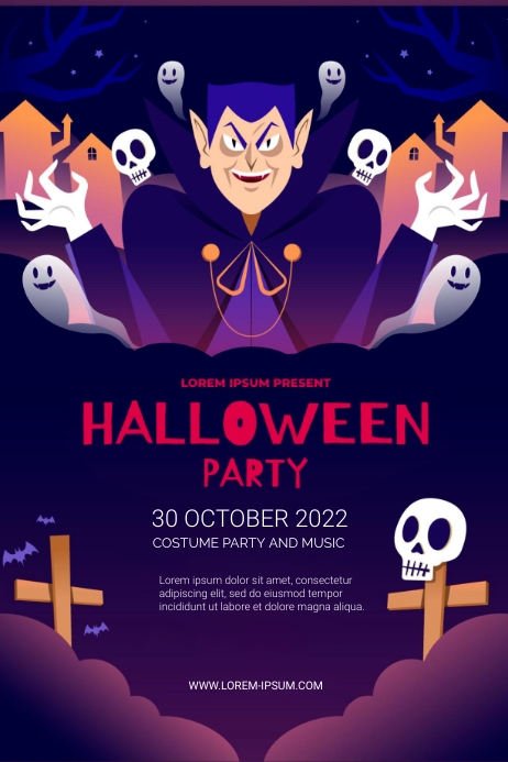 HALLOWEEN PARTY POSTER TEMPLATE