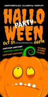 HALLOWEEN PARTY ROLL-UP BANNER template