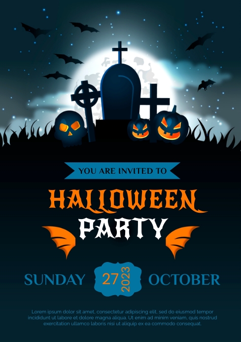 HALLOWEEN PARTY TEMPLATE PosterMyWall