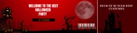 Halloween Party Ticket Banner 2 × 8 template