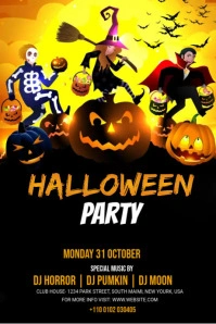 Halloween Party Tumblr Graphic template