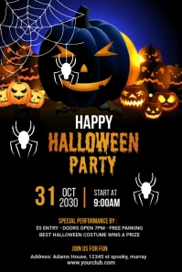 Halloween Party Tumblr Graphic template