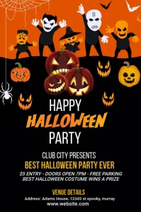 Halloween Party Tumblr Graphic template