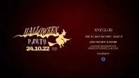 Halloween Party Video Club Bar cover Header template