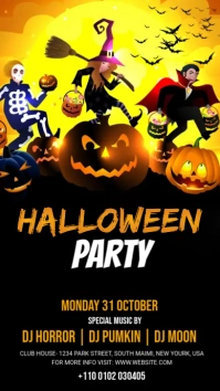 Halloween Party WhatsApp Status template