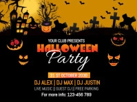 Halloween Party Yard Sign template