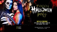Halloween Party YouTube Channel Cover Coverfoto til YouTube-kanal template