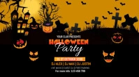 Halloween Party YouTube Thumbnail template