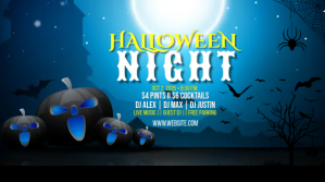 Halloween Party YouTube Thumbnail YouTube-miniature template