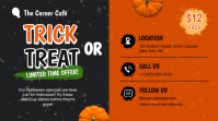 Black Halloween Food Specials Ecrã digital Template - Page 4