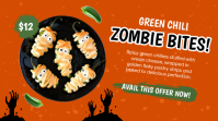 Black Halloween Food Specials Ecrã digital Template - Page 3