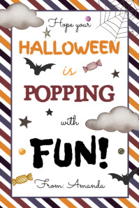 白色 Halloween Celebration Banner 4' × 6' Template