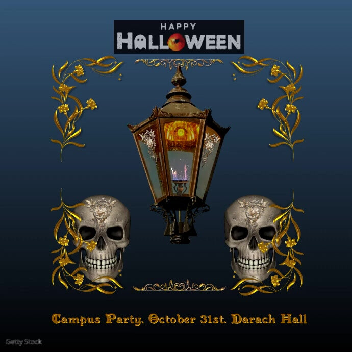 halloween, instagram, event, party, invitation template