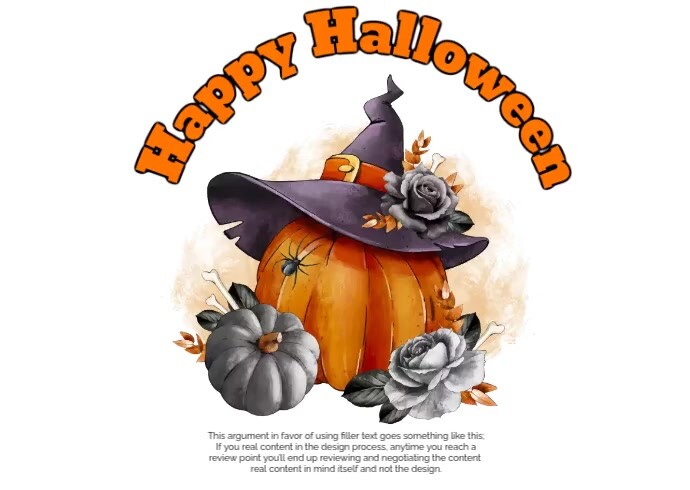 Halloween Postcard Pocztówka template