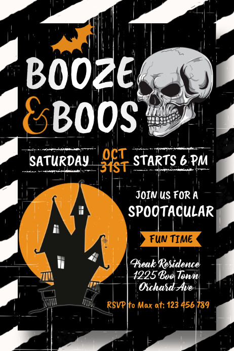 halloween poster, halloween, happy halloween template