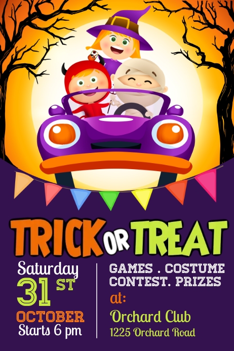 Halloween Poster Plakat template