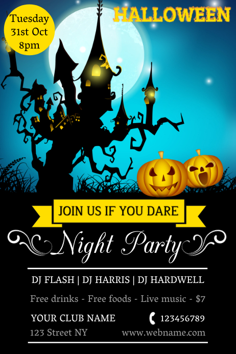 Halloween Poster template