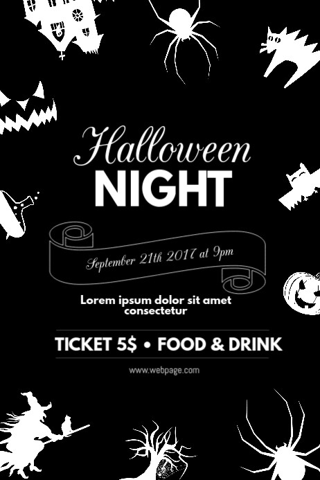 Halloween Flyer Template PosterMyWall Halloween flyer template postermywall