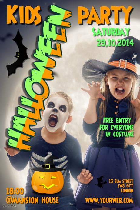 Halloween Poster Template PosterMyWall halloween-poster-template-postermywall