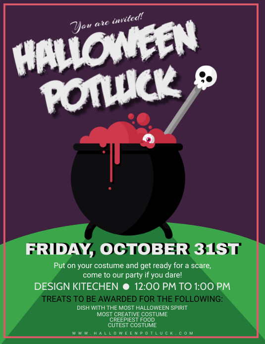 halloween-potluck-costume-party-poster-design-template-postermywall