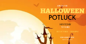 Halloween Potluck Obraz udostępniany na Facebooku template