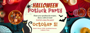 Halloween Potluck Party Facebook Cover Invitation Template Facebook-coverfoto