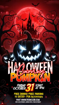 Halloween Pumpkin Carving Contest event Template Instagram Story
