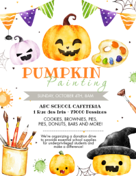 White Pumpkin Painting Event Folder Template