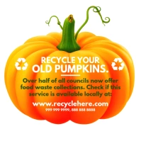 Halloween Pumpkin Recycle Post Template Quadrato (1:1)