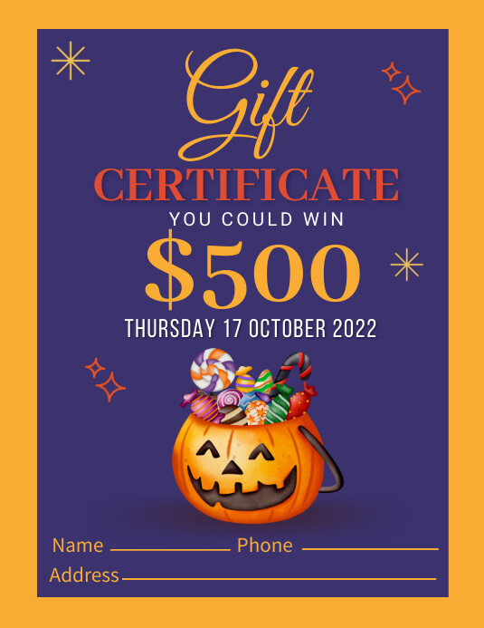 halloween raffle, raffle contest Template | PosterMyWall
