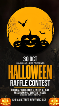 Halloween Raffle Contest Instagram Story template
