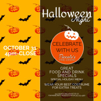 Halloween Restaurant Event Kwadrat (1:1) template