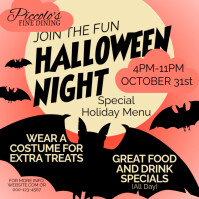 Halloween Restaurant Event Kwadrat (1:1) template