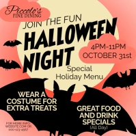 Halloween Restaurant Event Square (1:1) template