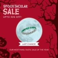 Halloween Retail Last Chance Instagram Post Wpis na Instagrama template