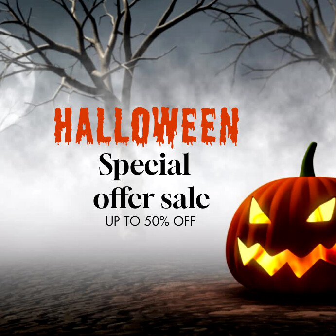 Plantilla de HALLOWEEN RETAIL SALE | PosterMyWall