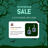 Halloween Retail Testimonial Instagram Post template